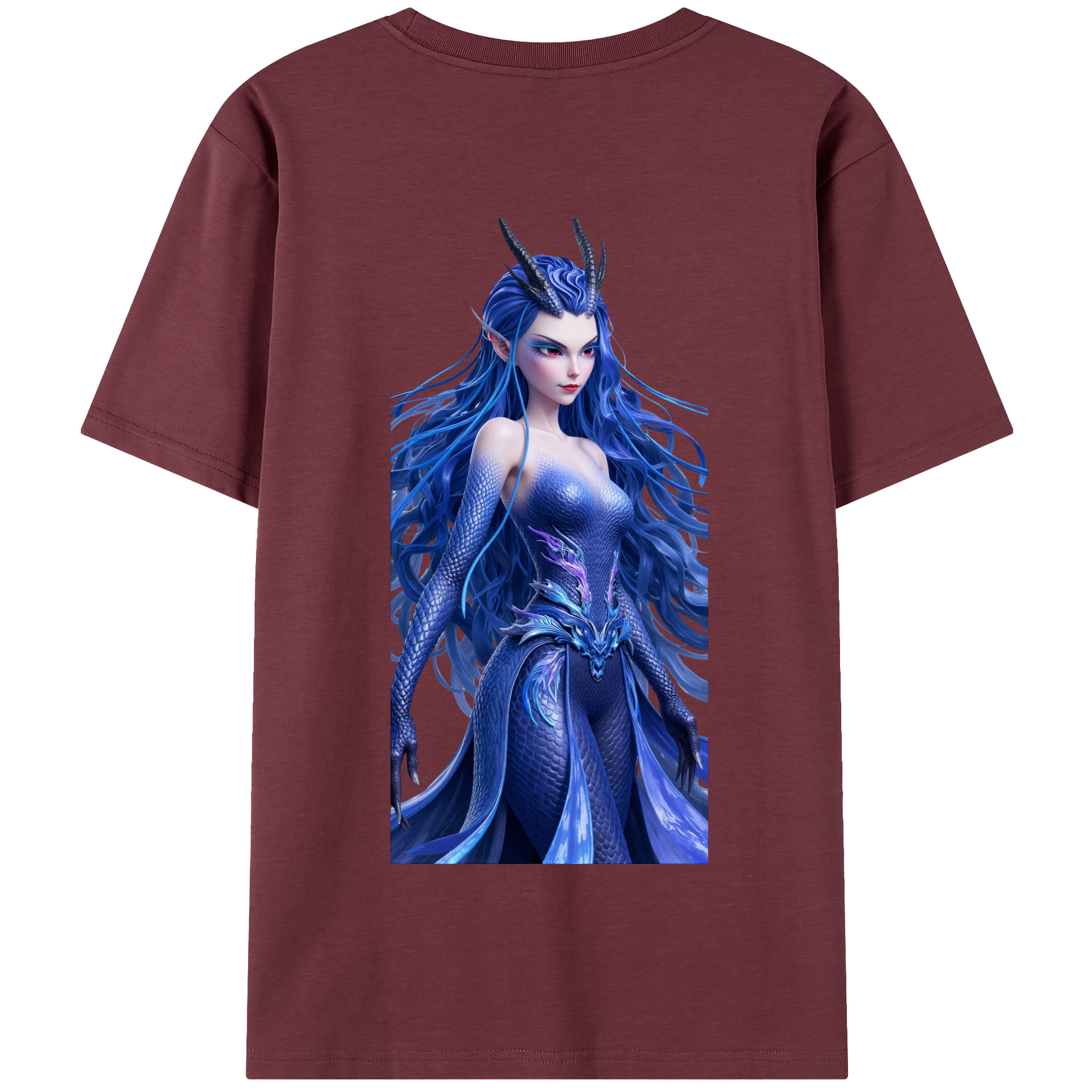 （画像用） Ne Zha 2 ナタ 魔童の大暴れ 綿100％半袖Tシャツ（背面プリント）